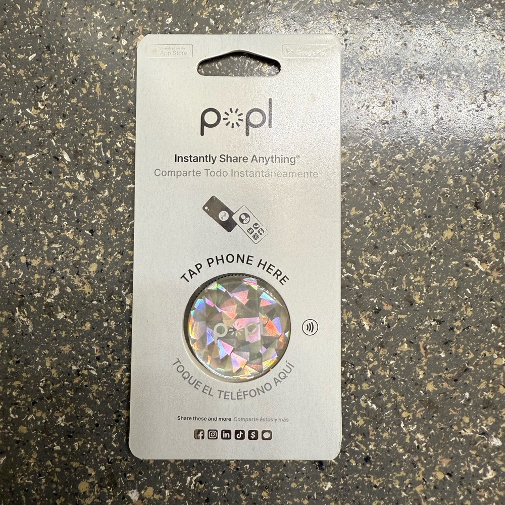 NWT - Popl Digital Business Card in Iridescent